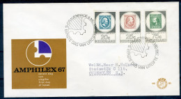 NEDERLAND E85 FDC 1967 - Amphilex '67 (met Adres) - FDC