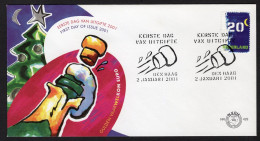 NEDERLAND E429 FDC 2001 - Bijplakzegel - FDC