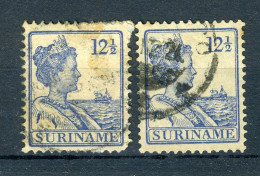 SURINAME 88 Gestempeld 1915-1926 - Koningin Wilhelmina. (2 Stuks) - Surinam ... - 1975