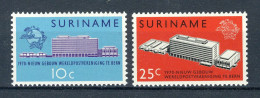 SURINAME 536/537 MNH 1970 - Nieuw U.P.U. Gebouw In Bern. - Surinam ... - 1975