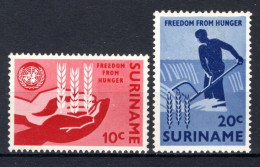 SURINAME 394/395* MH 1963 - Anti-hongeractie VN - Suriname ... - 1975