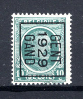 PRE198B MNH** 1929 - GENT 1929 GAND  - Typos 1922-31 (Houyoux)