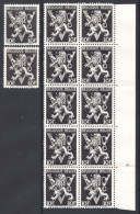 689 MNH** 1944 - Herhaldieke Leeuw Met Grote V (12 Stuks) - Neufs