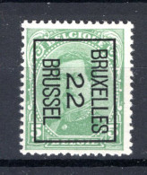 PRE60B-IV MNH** 1922 - BRUXELLES 22 BRUSSEL - Typo Precancels 1922-26 (Albert I)