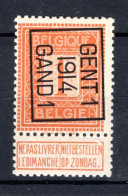 PRE46B MNH** 1914 - GENT I 1914 GAND I - Typo Precancels 1912-14 (Lion)