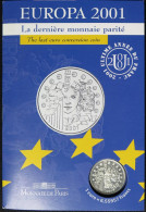 00601BU.1 - PLAQUETTE BU - 6,55957 F  2001 - Monnaie Parité - Argent 900‰ - Commémoratives