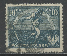 Pologne - Poland - Polen 1921-22 Y&T N°224 - Michel N°158 (o) - 10m Semeur - K13,5 - Gebraucht