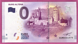 0-Euro XEMR 1 2017 BURG ALTENA  S-2a Grün - Privatentwürfe