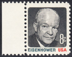 !a! USA Sc# 1394 MNH SINGLE W/ Left Margin - Dwight D. Eisenhower - Neufs