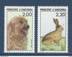 Andorre Français - YT N° 373 Et 374 ** - Neuf Sans Charnière - 1988 - Nuevos