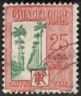 Guadeloupe Obl. N° Taxe 31 - Allée Dumanoir, à Capesterre, 25c Rouge Et Vert - Timbres-taxe