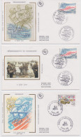 Lot De 3 FDC De Bayeux Calvados 4 Juin 1994 50ème Anniversaire Débarquement Et Hommage. Port 100g - 1990-1999