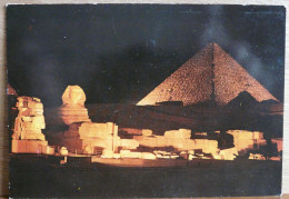 GISEH GIZA SON ET LUMIERE SOUND AND LIGHT TIMBRE EGYPT 25 P AU VERSO - Gizeh