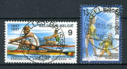 (B) 2259/2260 MNH FDC 1987 - 100 Jaar Koninklijke Roeibond En Volleybal. - Nuovi