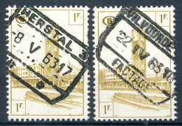 (B) TR336 Gestempeld 1953 - Noord Zuid Verbinding Brussel (2 Stuks) - 2 - Used