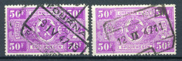 (B) TR259 Gestempeld 1941 - Rijkswapen Gewijzigde Kleuren (2 Stuks) - Gebraucht