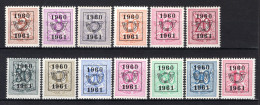 PRE699/711 MNH** 1960 - Cijfer Op Heraldieke Leeuw Type E - REEKS 53 - Typos 1951-80 (Ziffer Auf Löwe)