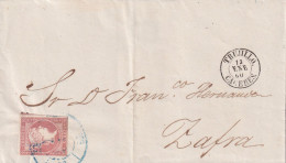 CARTA  1860 TRUJILLO  A ZAFRA - Covers & Documents