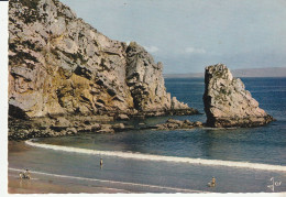 CPSM CROZON MORGAT L'AIGUILLE DE LA PLAGE DU PORTZIC - Crozon