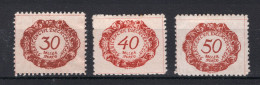 LIECHTENSTEIN Yt. T6/8 MH 1920 - Postage Due