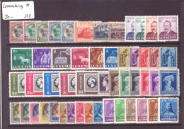 LUXEMBOURG - LOT DE TIMBRES NEUFS * AVEC TRACES DE CHARNIERE - Collections