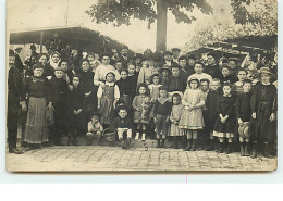 Carte-Photo - Marché - Photo D'un Groupe - Markets