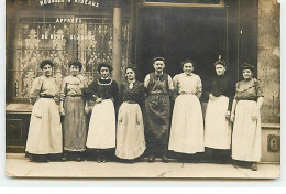 Carte Photo - CLICHY - LA GARENNE - Houses & Rideaux Apprêts De Neuf Glaçage - Clichy