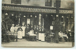 Carte Photo - PARIS - Restaurant Bouillon Pascal - Groupe De Personnel - Pubs, Hotels, Restaurants