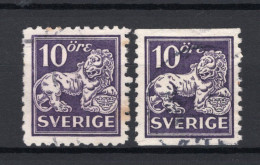 ZWEDEN Yt. 163a/163b° Gestempeld 1923-1926 - Gebraucht