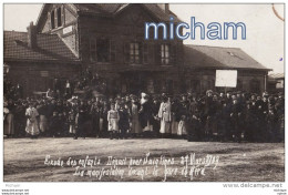 CPA  60 MERU  CARTE  PHOTO LA GARE  EXODE  DES  ENFANTS  1909 PARFAIT ETAT - Meru