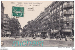 CPA 75 PARIS  5 Em   BOULEVARD  SAINT MICHEL TB ETAT - Distrito: 05