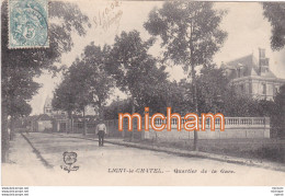 C P A   89  Ligny Le  Chatel  Quartier De La  Gare - Ligny Le Chatel