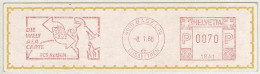 Schweiz / Helvetia 1988, Freistempel / EMA / Meterstamp TCS Reisen Basel, Reisen / Voyages / Travels - Autres & Non Classés