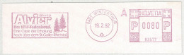 Schweiz / Helvetia 1992, Freistempel / EMA / Meterstamp Winterthur, Alvier Ferienhotel - Hotels- Horeca