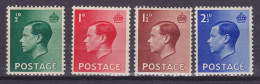 Great Britain 1936 Mi. 193-96 X, König King Edward VIII. Complete Set, MNH** - Unused Stamps