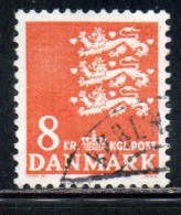 DANEMARK DANMARK DENMARK DANIMARCA 1979 1982 SMALL STATE SEAL 8k USED USATO OBLITERE' - Usati