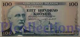 ICELAND 100 KRONUR 1961 PICK 44a UNC - Iceland