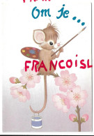 Souris Peintre, Fleurs De Fruitiers:" Om Je Al Mijn Tederheid Toe Te Wensen" / Pour Te Souhaiter Toute Ma Tendresse - Dressed Animals