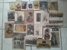 MILITARIA - Lot De 25 Pièces Photos Et Cartes Photo Représentant Des Militaires - Zonder Classificatie