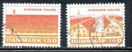 DANEMARK DANMARK DENMARK DANIMARCA 1981 NYBODER DEVELOPMENT COPENHAGEN VIEWS COMPLETE SET SERIE USED USATO OBLITERE - Oblitérés