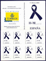 Spain Espagne Spanien 2004 In Memory Of The Victims Of Terrorism Madrid March 11 8 Stamps In Booklet MNH - Postzegelboekjes