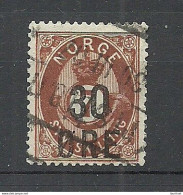 NORWAY 1906 Michel 65 O Posthorn With OPT - Gebruikt