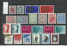 NORWAY 1972 Michel 633 - 654 MNH Complete Year Set - Ongebruikt