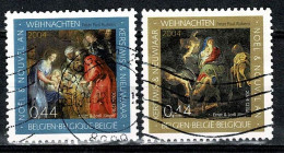 Belg. 2004 - 3332/33, Yv 3319/20, Mi 3381/82 Kerstmis / Noël / Weihnachten / Christmas - Oblitérés