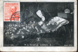 X0608 Romania,maximum 8.6.1938 Bucuresti, The King Karl I.  Yvert 546,Regele Carol I. - Lettres & Documents