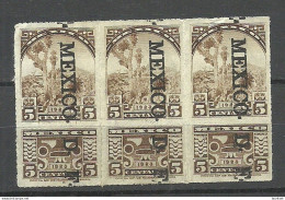 MEXICO 1923 Revenue Documentary Tax Taxe As 3-stripe (*) - Mexiko