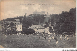 AEZP6-38-0554 - URIAGE-LES-BAINS - Vue De La Grande Pelouse - Uriage