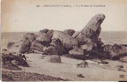 Brignogan   P22   CPA 9X14      Les Rochers De Naod Huel ( Défaut ) - Brignogan-Plage