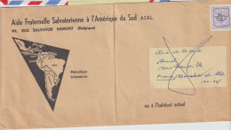 FT 11 . 2 Enveloppes . Hamont . Aisemont . Belgique  . Aide Fraternelle Salvadorienne . Illustrée . - Cartas & Documentos