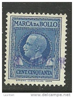 ITALIA ITALIEN ITALY 1908 Revenue Tax Stamps Steuermarken Marca Da Bollo - Revenue Stamps